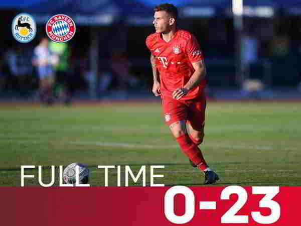 Bayern Munich sút 23 bàn vào lưới đối thủ khi đá giao hữu
